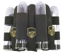 Extreme rage harness and tubes for paintballs 